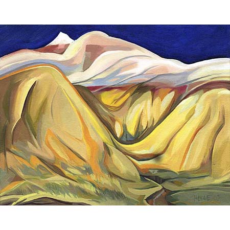 The Yellow Mounds           Oil/Canvas, 11x14in, 2003, Private Collection