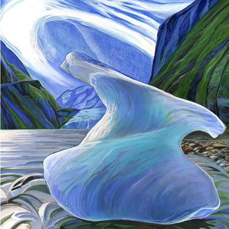 Iceberg   |   egg tempera/panel, 12x12in, 2012 (sold)