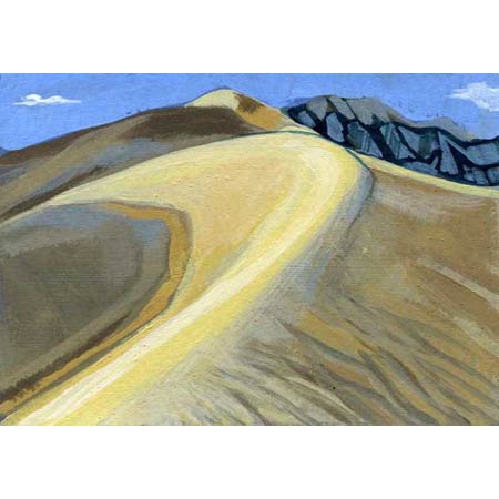 
Dune Study       |       Oil Pastel/Paper, 4x6in, 2009