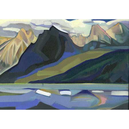 Lake Macdonald 2    |   oil/canvas, 10x12in, 2000