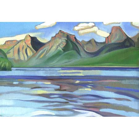 Lake Macdonald    |   oil/canvas, 10x12in, 2000