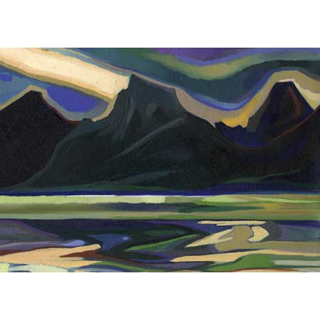 Lake Macdonald 3    |   oil/canvas, 10x12in, 2000