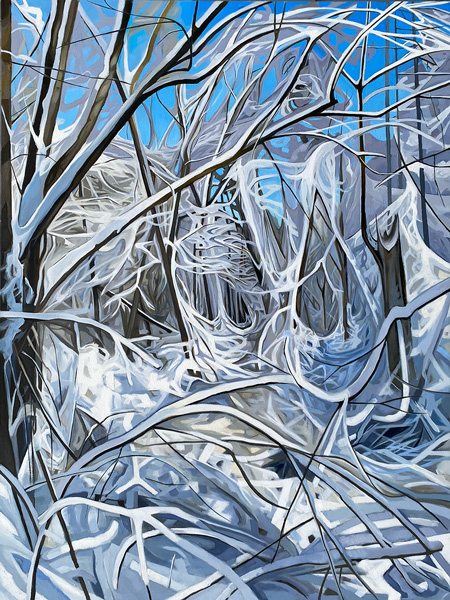 Snow Tangles       |       Oil/Canvas, 40x30in, 2024