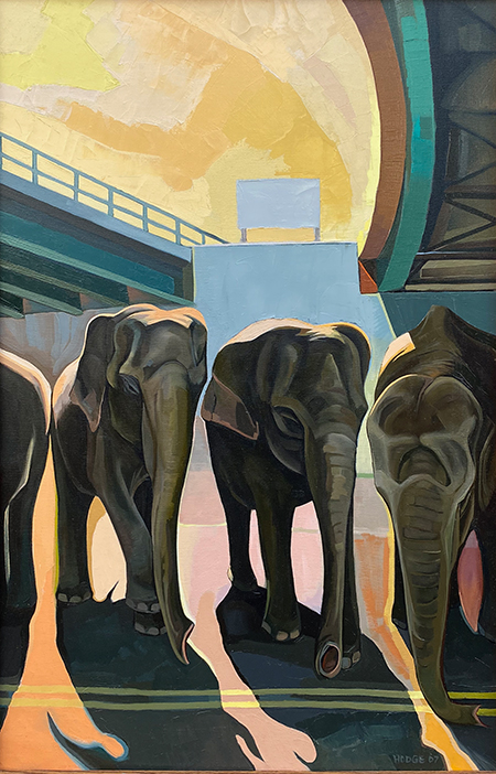 The Elephant Parade       |       Oil/Canvas, 35x24in, 2007